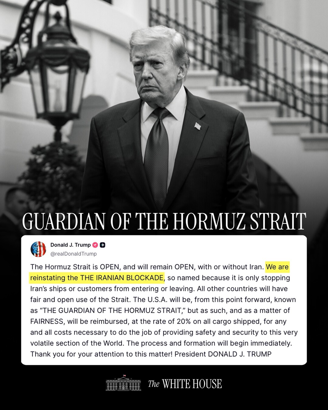 트럼프“이란과 합의 안되면 교량 발전소 폭격…통행료 20%는 철회”